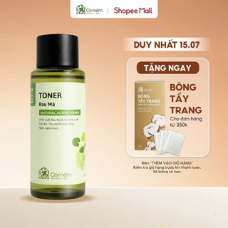 Active Toner Dưỡng Ẩm Ngừa Mụn Rau Má Dành Cho Da Mụn Da Dầu Nhạy Cảm Cỏ Mềm 150ml