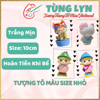 Tượng Tô Màu, Tượng Thạch Cao Size Nhỏ ~10cm [CHƯA KÈM MÀU] - Rất Nhiều Mẫu Khác Nữa Để Lựa Ạ