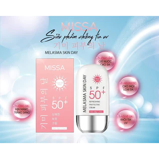 Kem Chống Nắng Missa Kiềm Dầu, Nâng Tone, Chống Nắng SPF 50+ Lala beauty