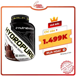 Whey Thủy Phân - NUTRABOLICS HYDROPURE 4.5LBS 2.1KG | Whey Protein 100% Thuỷ Phân