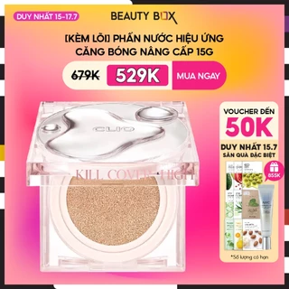 [Voucher 20K][Duy nhất 16.7] Phấn Nước Clio Hiệu Ứng Căng Bóng Kill Cover High Glow Cushion (14Gx2) (Tặng kèm lõi)