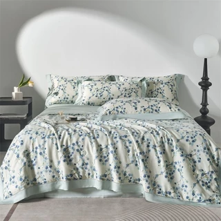 Bộ Chăn Ga Tencel In Hoa Cao Cấp Nhập Khẩu KD Beddings Mang Lại Giấc Ngủ Chất Lượng Cao Cho Phòng Ngủ Sang Trọng