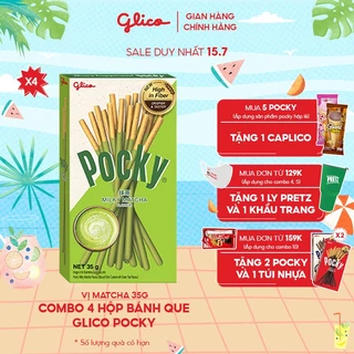 Combo 4 hộp Bánh que Glico Pocky vị Matcha 35gr