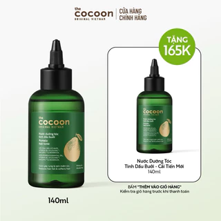 Cải tiến mới - Nước dưỡng tóc tinh dầu bưởi Cocoon ngăn ngừa gãy rụng và hỗ trợ mọc tóc 140ml