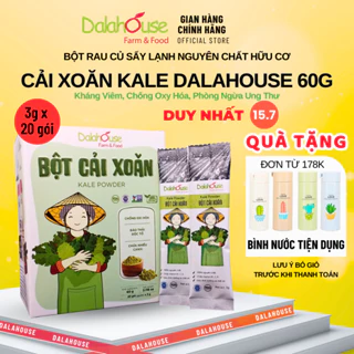 Bột Cải Xoăn Kale Dalahouse 60g, Hỗ Trợ Giảm Cân, Người Tiểu Đường, Cải Thiện Thị Lực, Hỗ Trợ Mọc Tóc