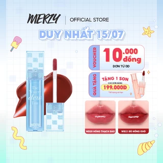 [NEW][Ver 4] Son Tint Bóng Hàn Quốc Bền Màu, Lâu Trôi Cho Đôi Môi Căng Mọng, Ẩm Mịn Merzy The Watery Dew Tint 4g