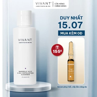 SỮA RỬA MẶT LÀM SẠCH DA TỐI ƯU VIVANT MANDELIC ACID 3-IN-1 EXFOLIATING CLEANSER 115ml