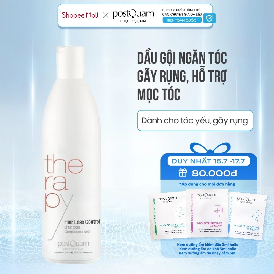 Dầu gội ngăn tóc gãy rụng Postquam Hair Loss Shampoo hỗ trợ mọc tóc - PostQuam 250ml