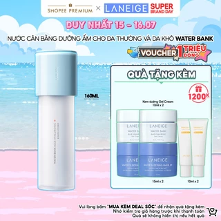 Toner Dưỡng Ẩm Phục Hồi Bảo Vệ Da Laneige Water Bank Blue HA Toner 160ml Cho Da Thường & Khô