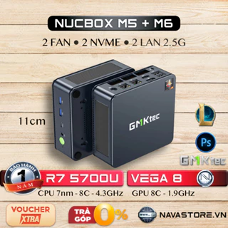 [NAVA] NucBox M5 Ryzen 7 5700U UM560 XT 5600H Win11 PRO Máy tính Mini PC GMK GMKtec MINISFORUM