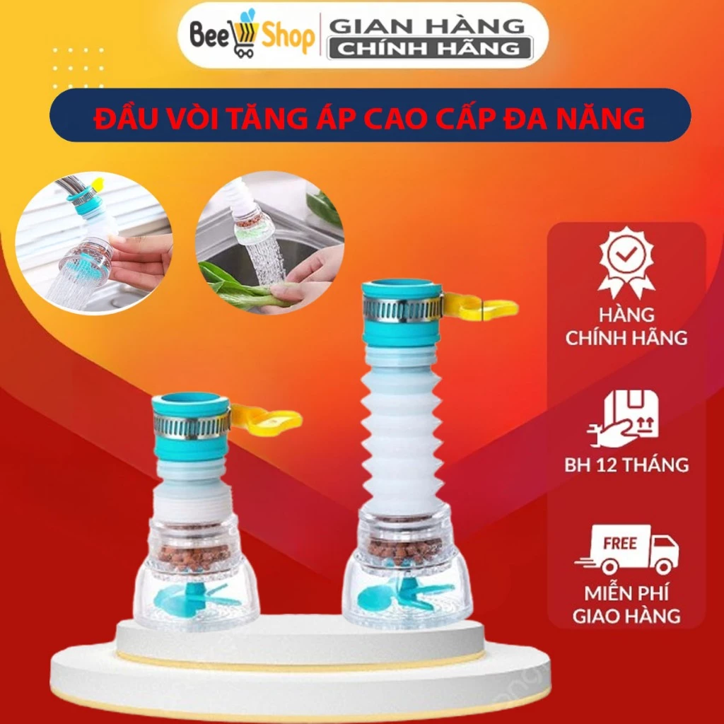 Đầu vòi tạo bọt, đầu vòi thay thế cho vòi nước, vòi rửa bát, vòi chế độ nước có thể xoay 360 độ linh hoạt