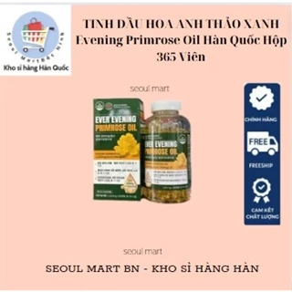 TINH DẦU HOA ANH THẢO XANH Evening Primrose Oil Hàn Quốc Hộp 365 Viên