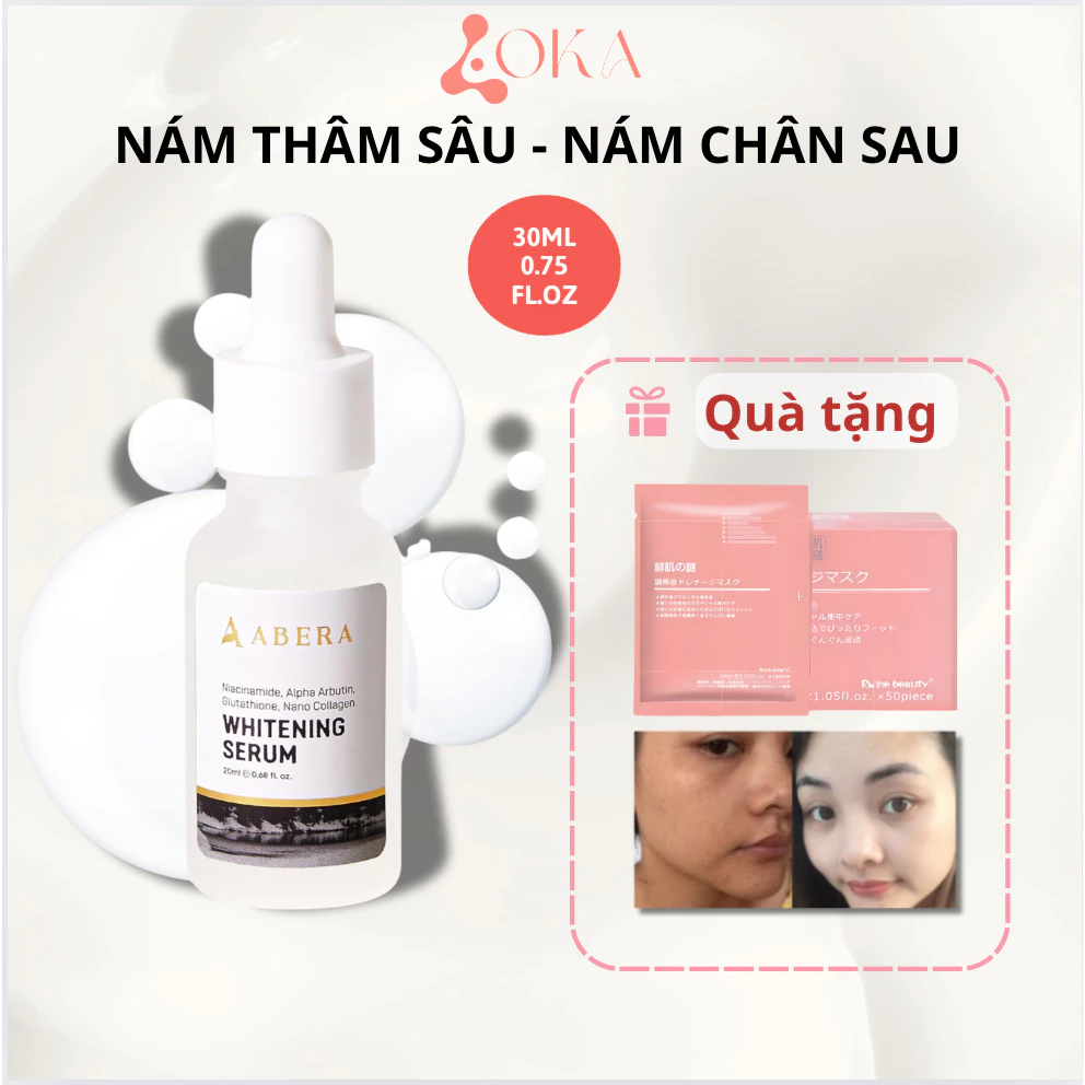 Serum Nám toàn da mặt  Abera Arbutin  - niacinamide 2%, Chống lão hoá - Trắng sáng Mịn Màng-20ML