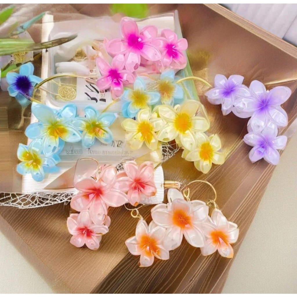 Kẹp tóc hoa dài dễ thương, kẹp tóc phong lan tamanfashion