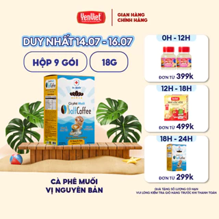 Cà phê muối SaltCoffee vị nguyên bản (Hộp 9 gói x 18g) - Yến Việt