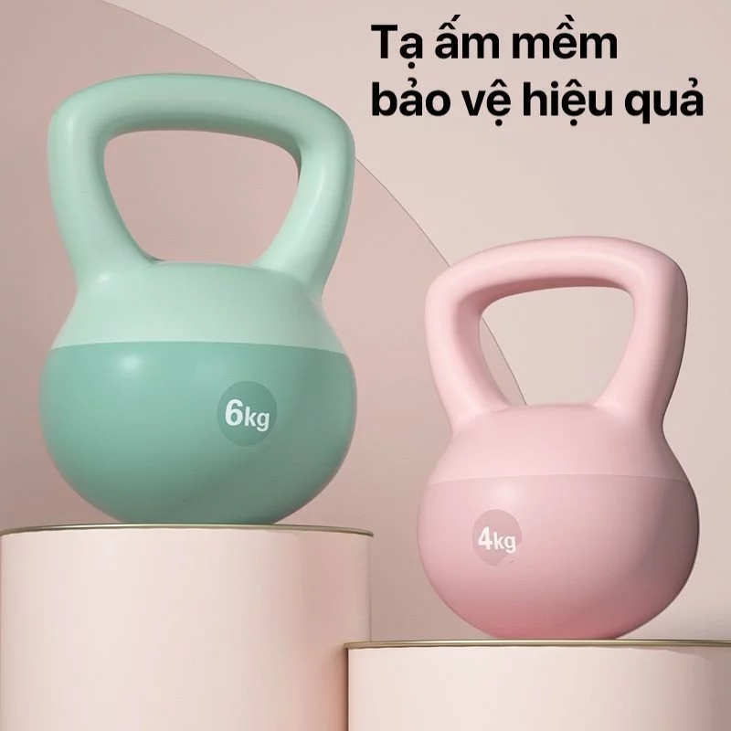 Tạ Bình Vôi, Tạ Ấm, Tạ Quai Xách, Tạ Chuông Dụng Cụ Tập Gym Tập Mông Đùi Gym Thể Dục Tại Nhà