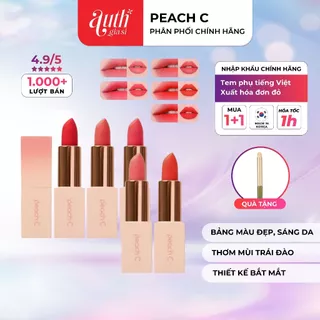 🔥 Son thỏi PEACH C Easy Matte siêu mịn căng mọng lên màu chuẩn