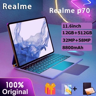 Máy tính bảng Realme p70 | 16GB + 512GB Hai SIM 4G LTE WiFi 2.4/5G | Android 12 Snapdragon 865 |20000mAh