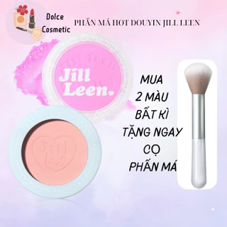 Phấn má hồng JILL LEEN màu lấp lánh chất lì chống thấm nước làm sáng da