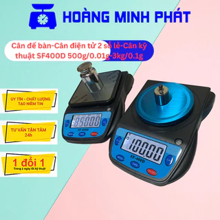 Cân tiểu ly để bàn 500g/0.01g 3kg/0.1g phòng thí nghiệm_SF400D kèm pin