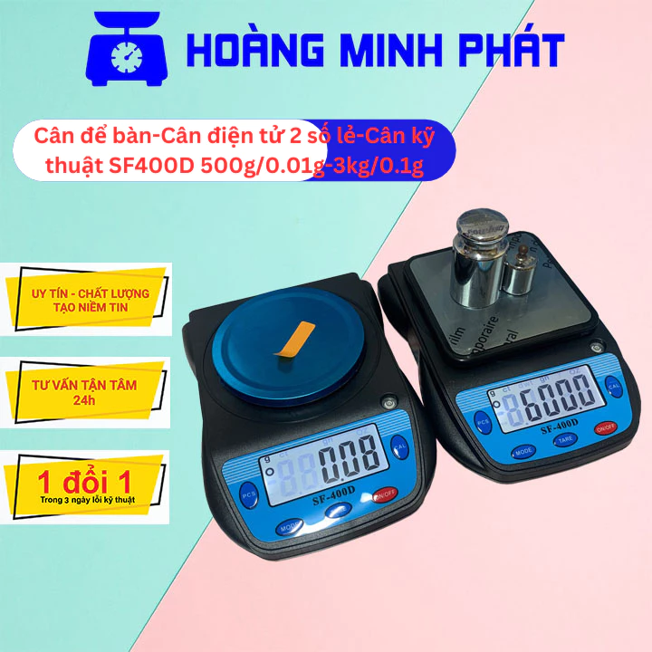 Cân tiểu ly 500g/0.01g - 3kg/0.1g SF400D_Cân nhà bếp điện tử