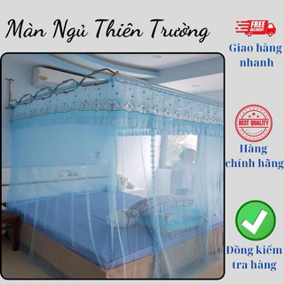 Màn(mùng) khung xếp gọn tuyn lạnh cao cấp loại1 (khung inox) tiến đạt)