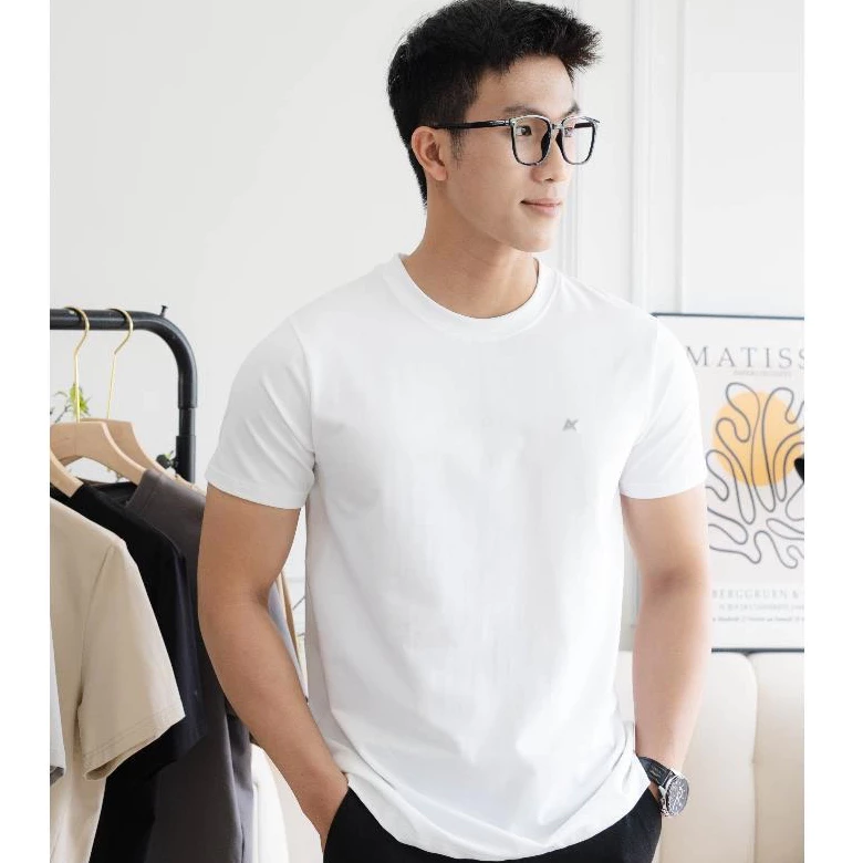 Áo thun nam Atrastino Basic 5 màu, vải Cotton cao cấp, co giãn P001