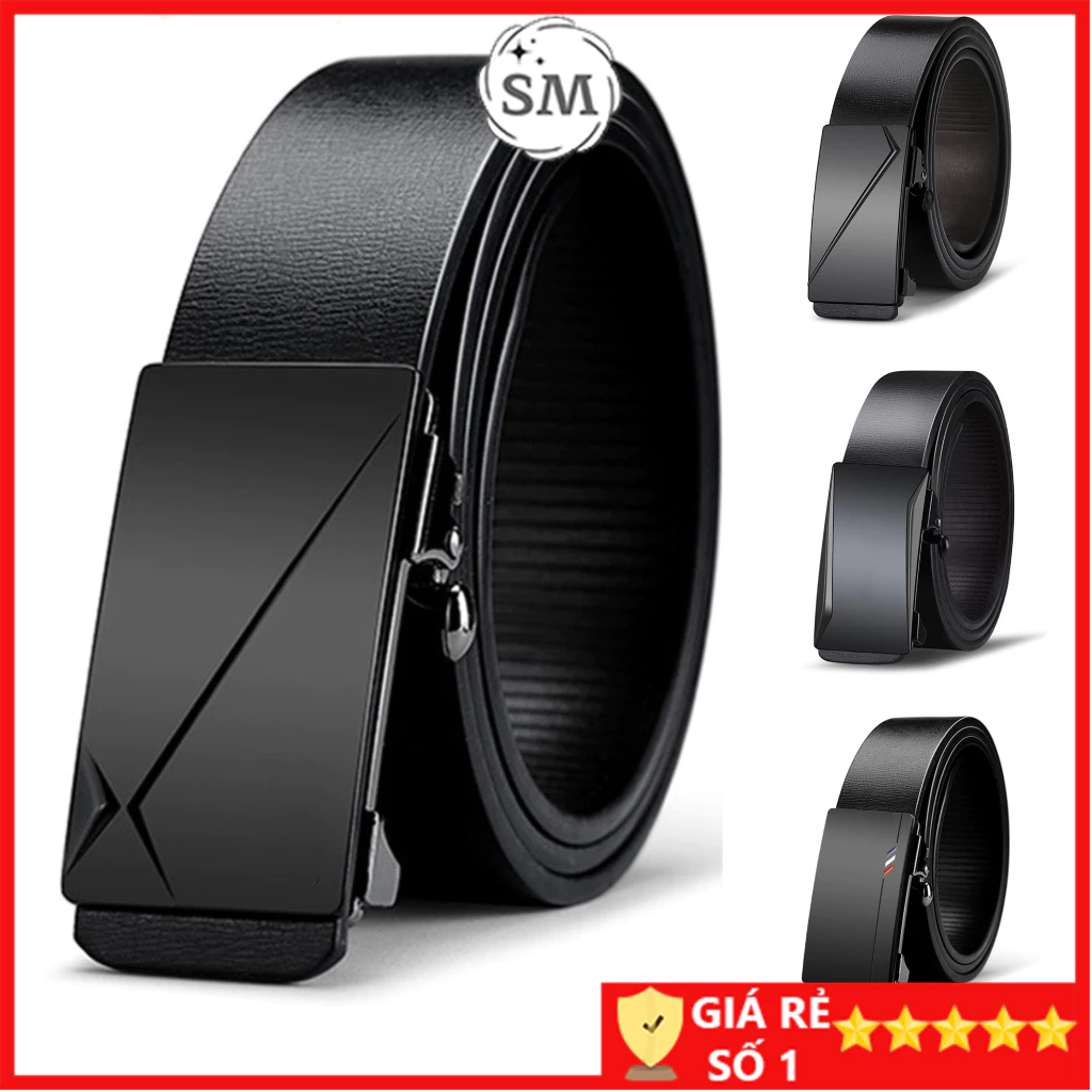 Thắt lưng nam da cao cấp khóa tự động Dây lưng nam thời trang HT1