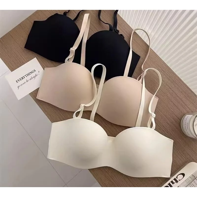 A506_Áo lót, áo ngực nữ Chống tụt Quả Ngang chất su đúc,đệm dày 2,5cm nâng đẩy tạo khe, không lộ viền cao cấp