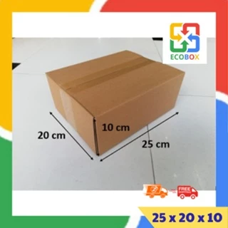 ECOBOX - 25x20x10 COMBO 50 hộp carton đóng hàng