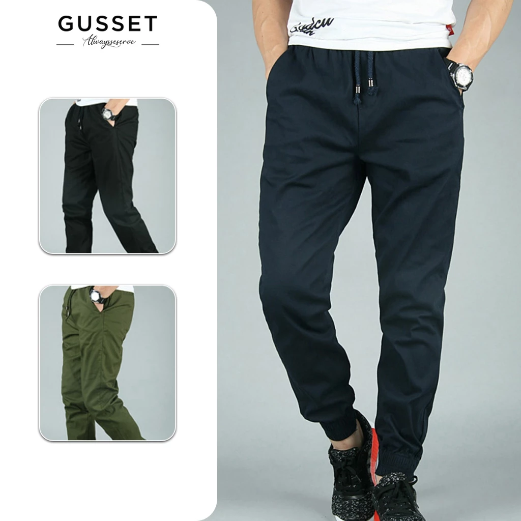 Quần jogger nam kaki JOGGER PANTS - GS23