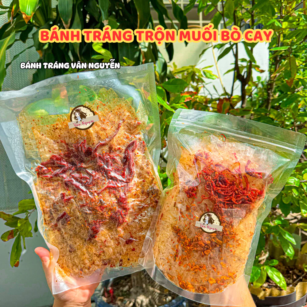 Bánh Tráng Trộn Muối Bò Cay Ăn Vặt. Bánh Tráng Vân Nguyễn Food