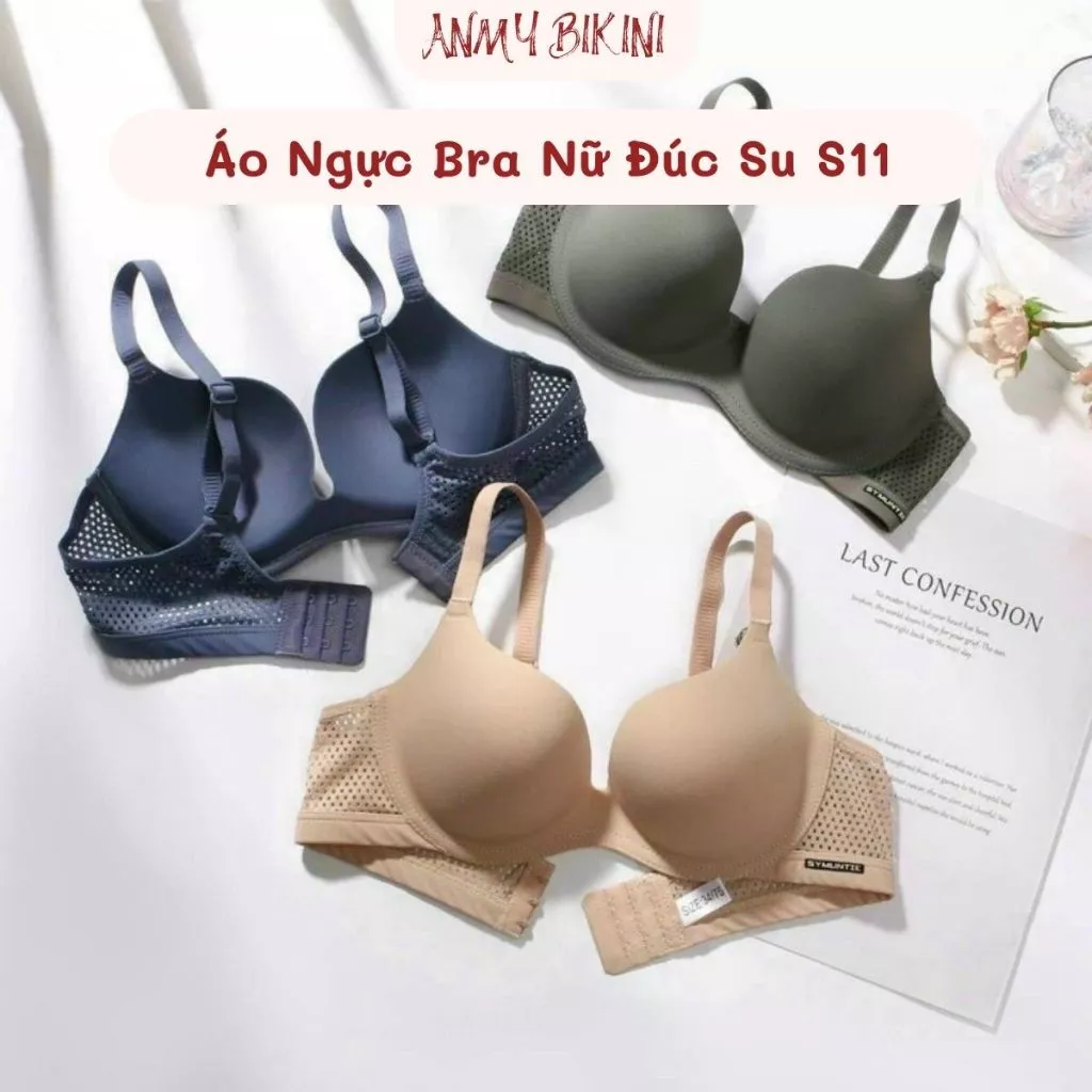 Áo Lót Su Đúc Mềm Mại Thoáng Mát, Áo Ngực Nữ Nâng Ngực, Dây Thông Hơi - AL S11