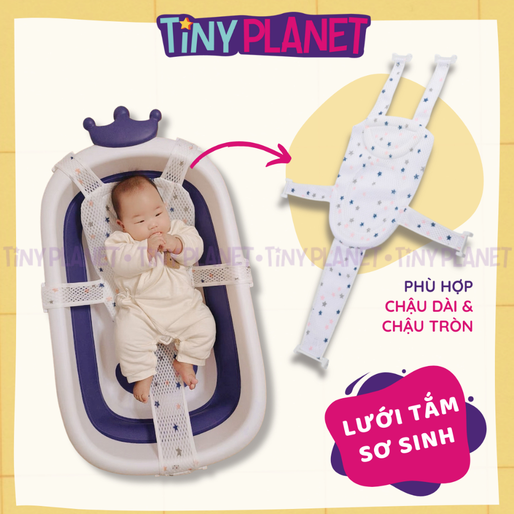 Lưới tắm sơ sinh cho bé có thể điều chỉnh kích thước, lưới đỡ tắm móc chậu phù…