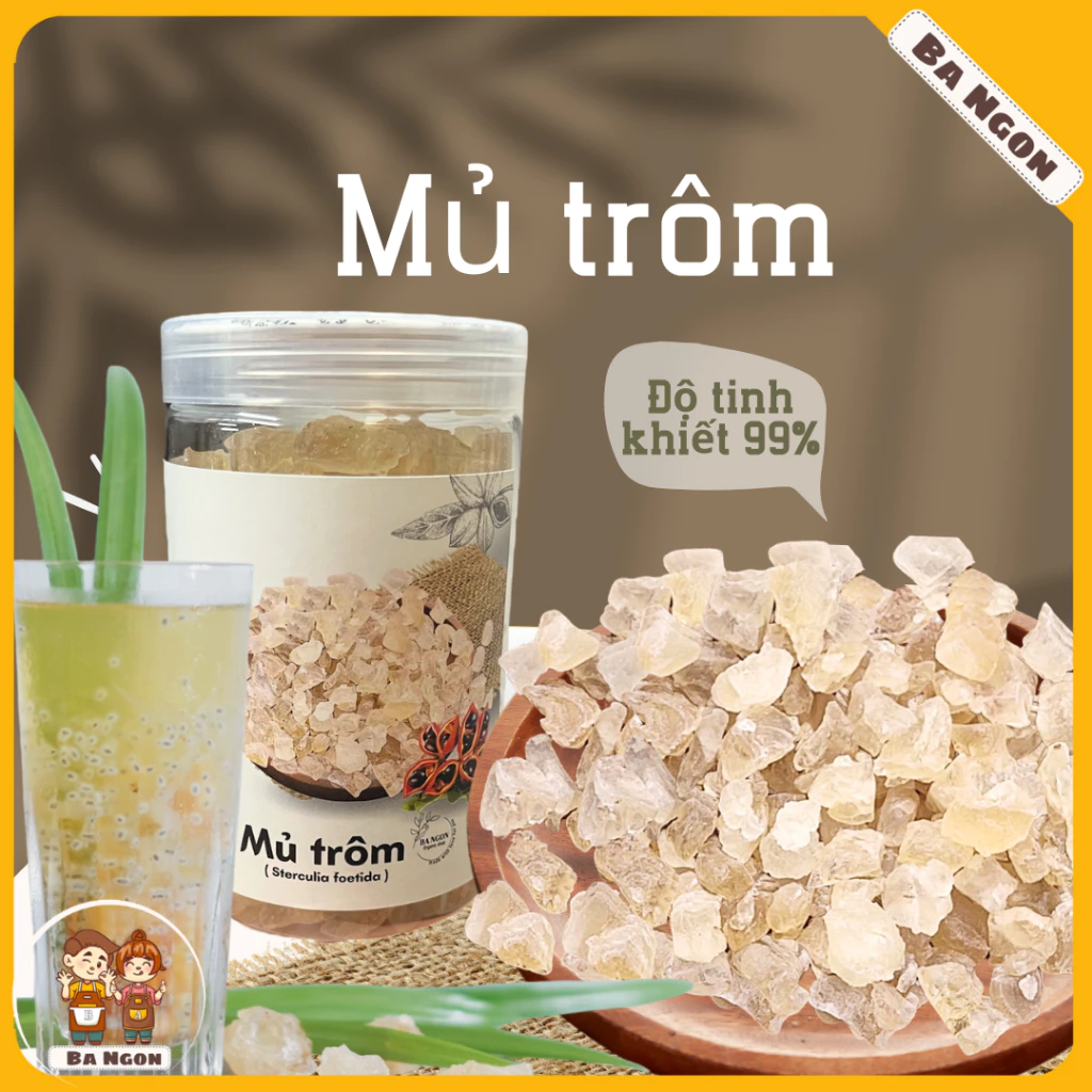 Mủ trôm đặc sản Ninh Thuận - độ tinh khiết 99% đã được xử lý sạch sẽ tạp chất, bụi bẩn - có dạng viên và thanh