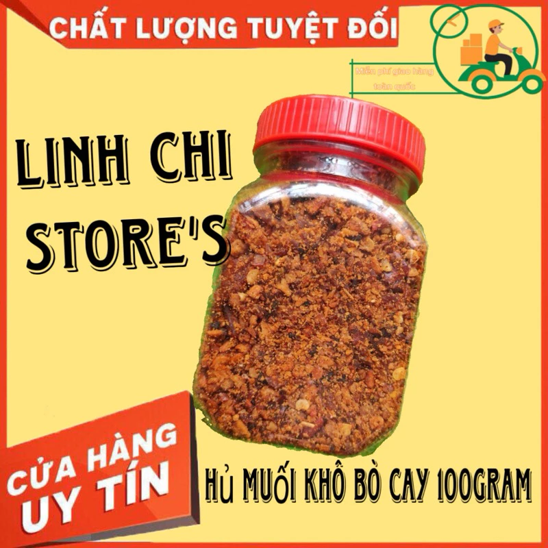 Hủ muối khô bò cay 100gr