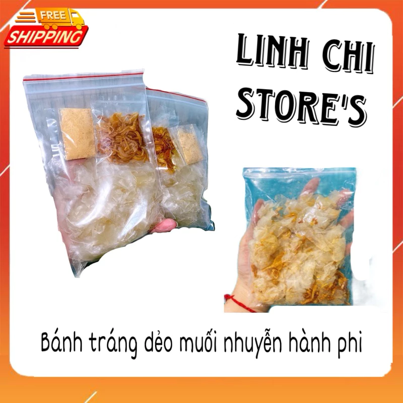 Bánh tráng dẻo muối nhuyễn hành phi
