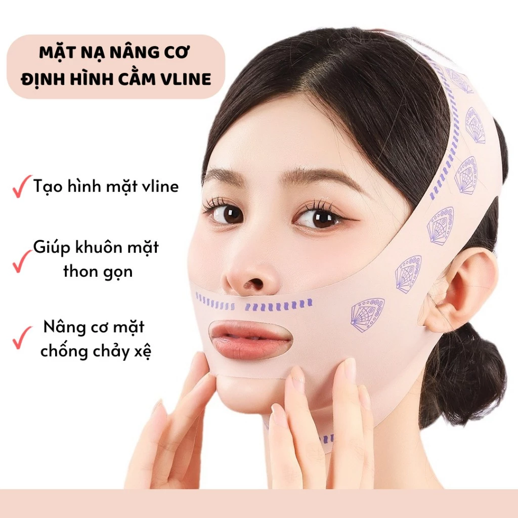Mặt Nạ Nâng Cơ Mặt Chống Chảy Xệ Tạo Cằm Chữ V Thoáng Khí Chống Nếp Nhăn Làm Thon Gọn Mặt 88816