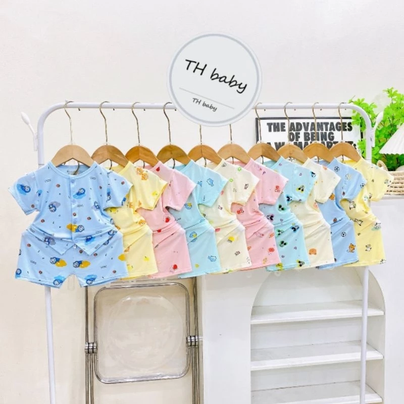 (3-14kg) Bộ cộc tay xuân hè cho bé sơ sinh chất PEPTIT bé trai, bé gái dễ thương,chất cực mát