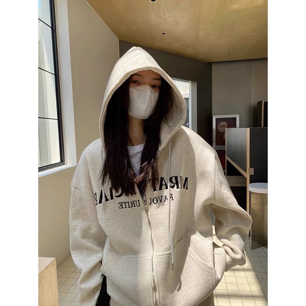 Áo Khoác nỉ hoodie zip , Áo Khoác nỉ bông dây kéo unisex form rộng mũ to in chữ Favo nam nữ mặc đều đẹp