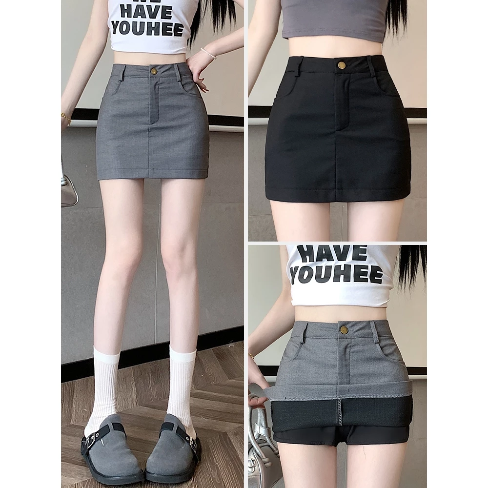 Váy Ngắn Dáng A [Không Kèm Đai] Chất Xước Hàn Mẫu Hot Trẻ Trung Năng Động V508
