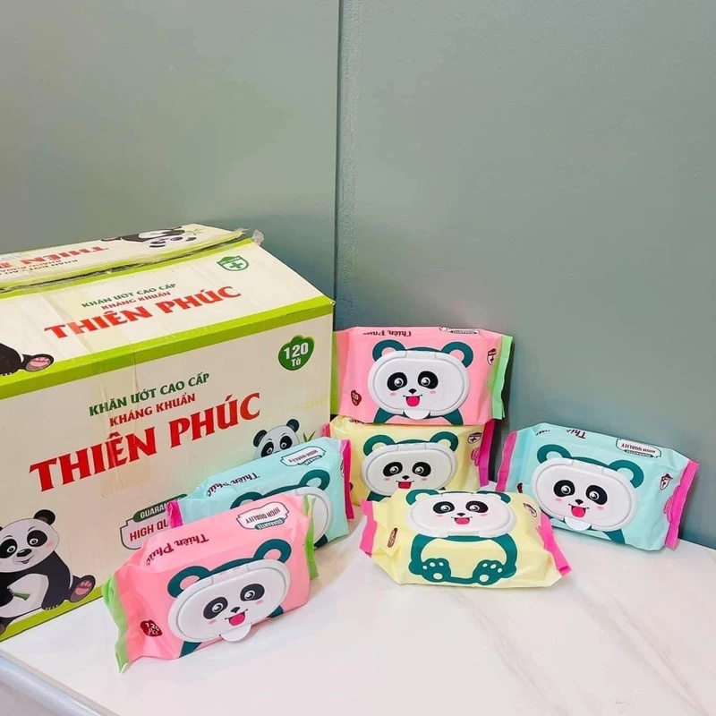 Khăn ướt Baby Thiên Phúc hình gấu 120 Tờ VH8988