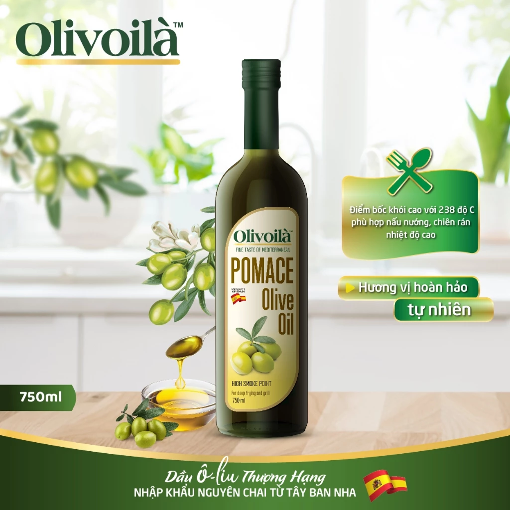 Dầu Ôliu Pomace Olivoilà 750ml/ 5L