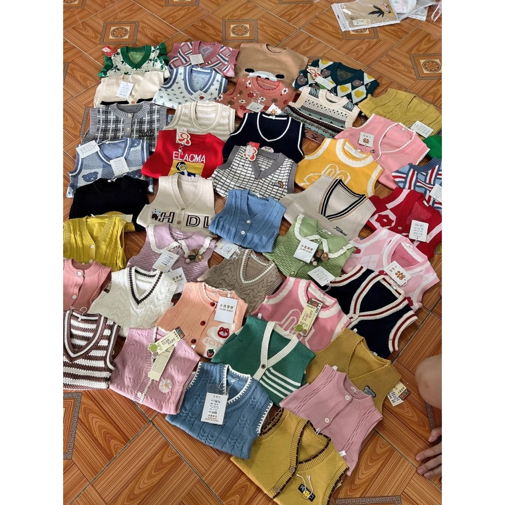 Sale  Áo gile cho bé trai, Áo gile cho bé gái  4-10kg