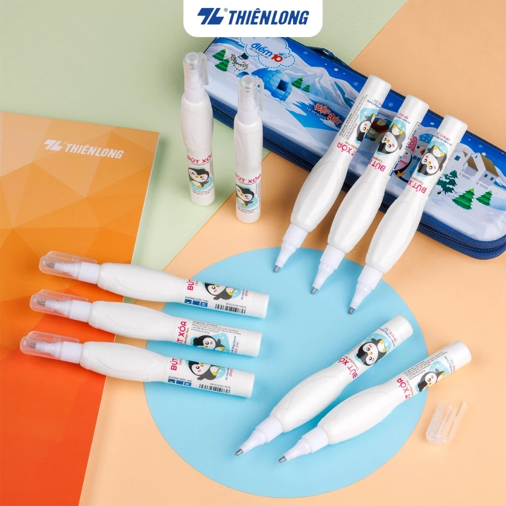 Bút xóa nước mini 5ml Thiên Long CP-015, nhỏ gọn, mau khô, dễ dàng bỏ bóp viết, phù hợp học sinh, sinh viên
