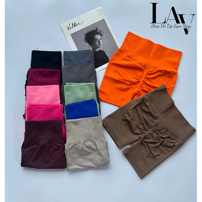 Quần legging đùi tập gym yoga MITAO nâng mông cạp cao gen bụng co dãn 4 chiều - LAV Activewear/3DK019