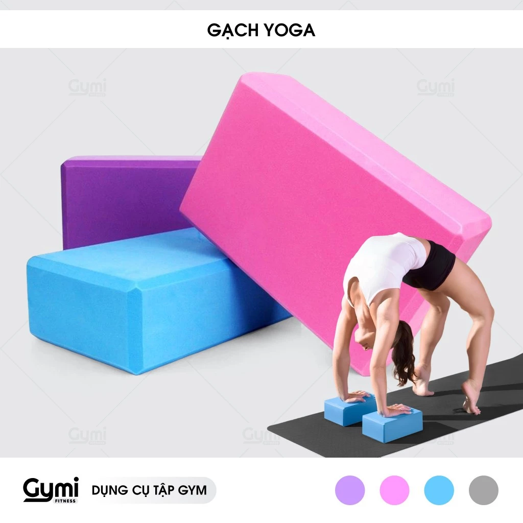 Gạch Tập Yoga, Gối Tập Yoga Cao Cấp Loại 1 - Hỗ Trợ Đạt Hiệu Quả Cao, Tránh Chấn Thương - GachYoga