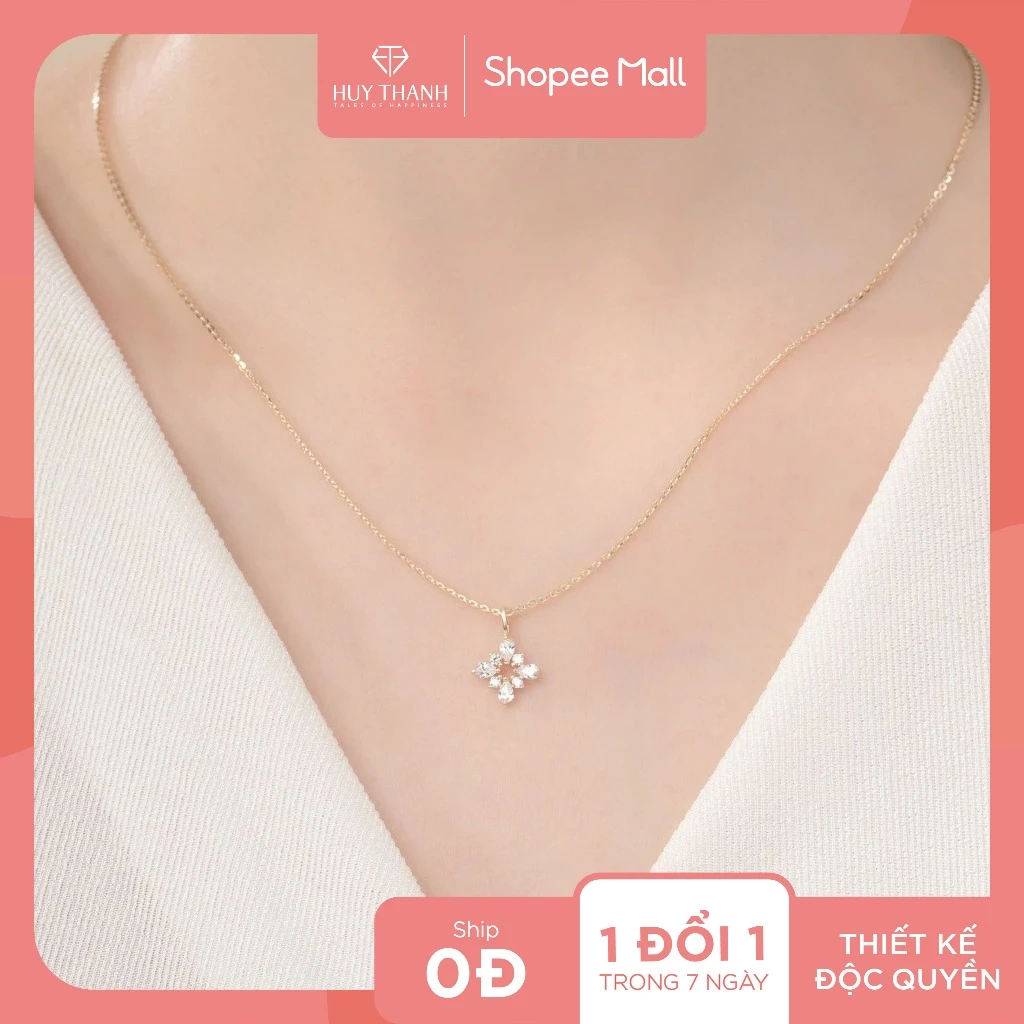 Dây Chuyền Vàng Tây DCMAMD595 Huy Thanh Jewelry