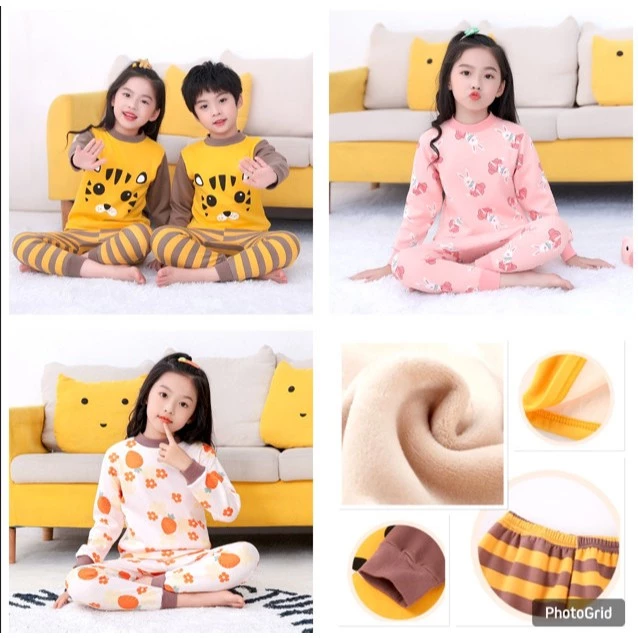 Bộ nỉ lót lông hàng Quảng Châu cao cấp cho bé trai. bé gái