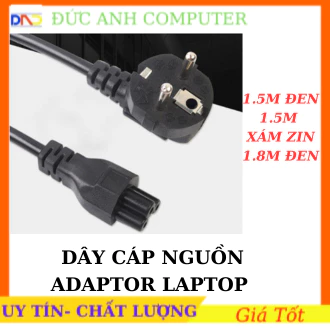 <FULL VAT> Dây nguồn laptop dành cho adapter, Dây Sạc laptop 3 chấu